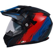 Resim Sway SW X60 SAND Black Red Cross Kask 