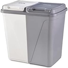 Resim TİCARET 90 Litre İki Bölmeli Kirli Çamaşır Sepeti-3'lü Mülti Katlanır Set 