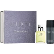 Resim Calvin Klein Eternity Erkek Parfüm EDT 100 ML + Sprey Deodorant 