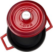 Resim Lava Trendy Demir Döküm Mini Derin Tencere 16 CM Kırmızı LV Y TC 16 K2 R 