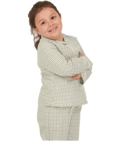 Resim The Don Açık Yeşil Ekose Kız Çocuk Pijama Takımı (9-14 Yaş) 