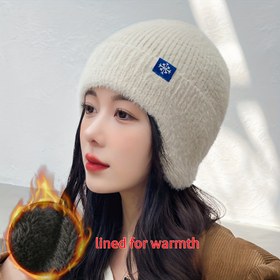 Resim 1 Adet Kışlık Geliştirilmiş Astarlı Sıcak Kulak Koruma Şapkası, Sevimli Kulaklıklı Şapka, Yumuşak Kalın Sıcak Kar Şapkası, Anneler Günü, Babalar Günü, Müzik Festivali, Cadılar Bayramı, Hanuka, Noel, Sevgililer Günü, Yeni Yıl İçin Mükemmel Hediye, Unisex Örgü Şapka, Tatiller İçin Uygun, Sonbahar ve 