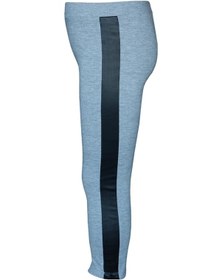 Resim Lovetti Gri 2 Kız Çocuk Yan Deri Panelli Pike Kumaş Tayt 5211-5G028 Gri 