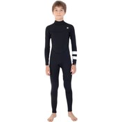 Resim Hurley K Advant 3/2mm Back Zip Fullsuit Çocuk Siyah Wetsuit 