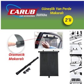 Resim Carub Perde Yan Makaralı 2li Siyah 36cmx54cm TYC00647837007 