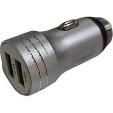 Resim Autokit Metal Araç Şarjı 2 USB 3.1 Micro 