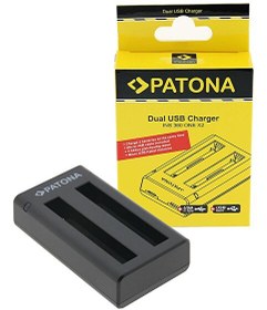 Resim Patona 1457 Insta360 One X2 Uyumlu 2'li USB Şarj Cihazı 