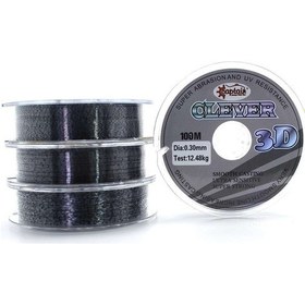 Resim Captain Clever 3d Smooth100mt Monofilament Misina Black Kamou 