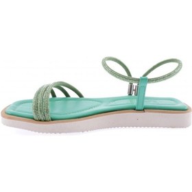 Resim Dgn 536-23y Kadin Sirali Silver Taşli Sandalet 536-2261-R1938 Yeşil 