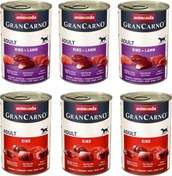 Resim Animonda Gran Carno 2 Çeşit Sığır + Sığır Ve Kuzu Etli Karma Köpek Konserve 400 G X 6 Adet 
