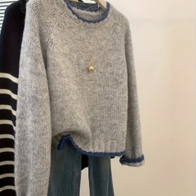 Resim Kadınlar İçin Sonbahar Kış Noel Yeni Tasarımcı Niche Kalın Kazak Üstü Yüksek Kalite Yuvarlak Yaka Kazak 