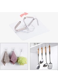 Resim Güçlü Yapışkanlı Banyo Mutfak Eşya Ürün Askılığı 2 Adet-al4266 Şeffaf 