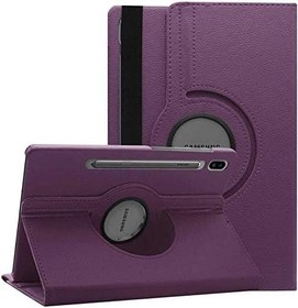 Resim Samsung Galaxy Tab S6 T860 T865 T867 ile uyumlu Kılıf 360 Dönebilen Standlı Case Mor 