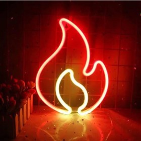 Resim Duvara Asmalı Neon Alev Led - 9097171023991do Çok Renkli 