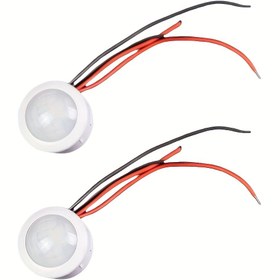 Resim 1/2 Adet DC 12V 24V Mini PIR Kızılötesi Hareket Sensör Otomatik Anahtar Kontrol Cihazı İnsan Algılayıcı İç ve Dış Mekan Lamba 