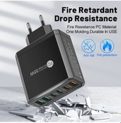 Resim 200-6 Port Usb C Şarj Cihazı Süper Hızlı Şarj Pd3.0 Usb C Tipi C Cep Telefonu 305-3a3c Us White 1 Adet 