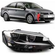 Resim Hella 1el010395-021-sag Ön Far Siyah Vw Jetta 2011 Mk6 5c7941006a 