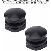 Resim Fortunelane Honda Civic 1992-1995 Arka Cam Sütun Takımı - Siyah Alüminyum Set 