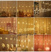 Resim Xindoker Sarı Led Perde Işıkları Noel Doğum Günü Odası Odalar Dekoratif Sahne Aydınlatması Sarı 