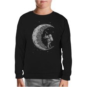 Resim Space - Construction Siyah Çocuk Sweatshirt Siyah 