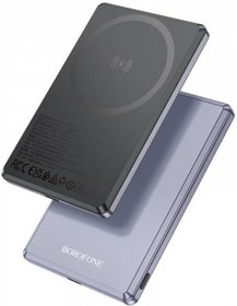 Resim STOREMAX Borofone 5000mAh 20W, Kablosuz Şarj Desteği MagSafe ile Uyumlu Güç Bankası Powerbank iPhone ile Uyum 