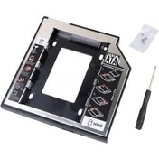 Resim Alfais 4717 12.7mm Sata Hdd Harddisk Caddy Kızak Kutu Laptop Ssd Notebook Ikinci Hdd Takma 
