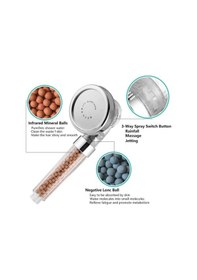 Resim Mintev Filtreli Arıtmalı Su Tasarruflu Boncuklu Eco Duş Başlığı Diğer 