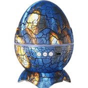 Resim Hfambition Mavi Dinozor Yumurtası Galaksi Projeksiyonu: Odalar İçin Beyaz Gürültü, Bluetooth Hoparlör Ve Gece Lambası 