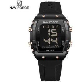 Resim Naviforce Analog Siyah Silikon Kordon Kol Saati 