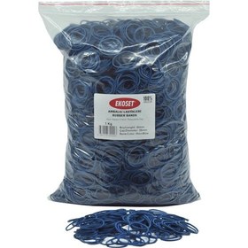 Resim Ekoset 40mm Mavi Renkli Kauçuk Paket Ambalaj Lastiği 12Kg Koli 