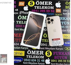 Resim Apple iPhone 16 Pro Max İkinci El TR | 256 GB | Çöl Titanyum 