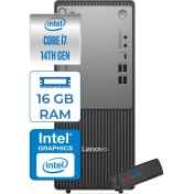 Resim Lenovo Thinkcentre Neo 50T Gen5 Intel Core I7 14700 16GB Ddr5 4tb SSD Windows 11 Home Intel UHD 770 Masaüstü Bilgisayar 12UAS0GL00H05 + Zetta Flash Bellek 