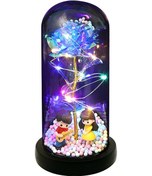 Resim Dianziye Mavi Sürekli Gül, Led Işıklı Akrilik Kupa İle Sevgili Hediyesi, 3 Aaa Pil Dahil, Romantik Dekoratif Alet, Özel Günler İçin 