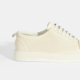 Resim Desa Kadın Beyaz Deri Bağcıklı Spor Ayakkabı 