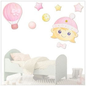 Resim Kız Bebek Odası, 8 Parça Duvar Sticker Seti 