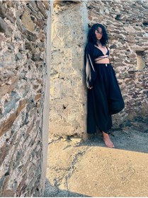Resim Tfifty Müslin Kumaş Uzun Uversize Kimono 