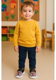 Resim Duck Baskılı Erkek Çocuk Panduf Gri 