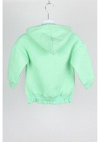 Resim Escabel Kız Çocuk Salash Kesim Kapişonlu Sweatshirt Yeşil 