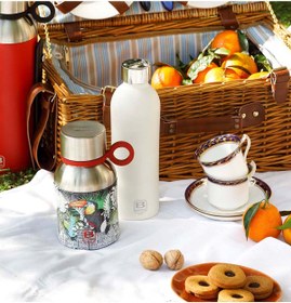 Resim BUGATTI Paslanmaz Çelik La Vılle Desenli Yemek Termosu 500Ml 