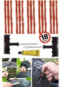 Resim PROXTECH 18PARÇA Tekerlek Tamir Kiti Dış Lastik Araba Motorsiklet Otomobil Bisiklet Scooter Lastik Tamir Seti 