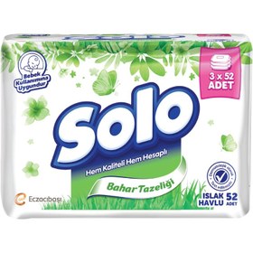 Resim Solo Bahar Temizliği Islak Havlu 3x52 