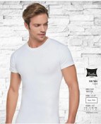 Resim Tutku 0105 Erkek Sıfır Yaka Kısa Kollu Atlet 12 Adet Beyaz 