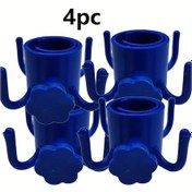 Resim Willowhaven 4 Adet Mavi Çok Amaçlı Plaj Şemsiyesi Kancası - Ayarlanabilir 4 Pençe Askı 