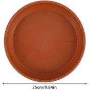 Resim 5 Adet Kahverengi 25 Cm-5 Adet Bitki Tabağı Seti 6/8/12 Inç Yuvarlak Damla Dayanıklı Kalın Pp Bitki Tepsileri Saksı Kapalı Açık Ev Bahçe Malzemeleri 