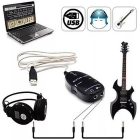 Resim Usb Gitar Guitar Link Kablosu Çevirici Dönüştürücü 