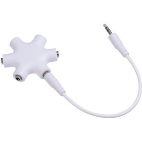 Resim 5 Port 3.5Mm Kulaklık Çoklayıcı Splitter Kablo Iphone Samsung Uyumlu 