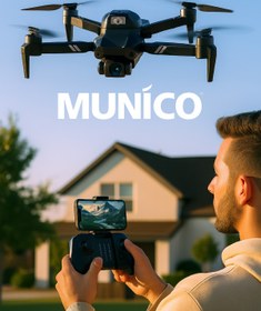 Resim Munico Hediyelik Teknoloji Harikası Katlanabilir A13 Drone – 2000mAh Lityum Pil ABS Gövde, LED Aydınlatmalı 