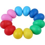 Resim 12 Parça Yumurta Çalkalayıcılar Müzik Aletleri Çocuk Çok Renkli 