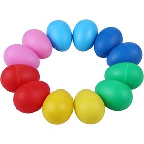 Resim 12 Parça Yumurta Çalkalayıcılar Müzik Aletleri Çocuk Çok Renkli 