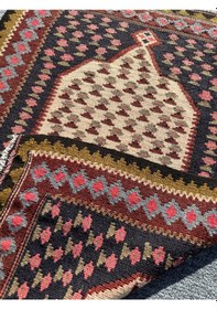 Resim El Dokuma Mut Kilimi 63x84 Küçük Ölçü Yün Cicim Kilimi 